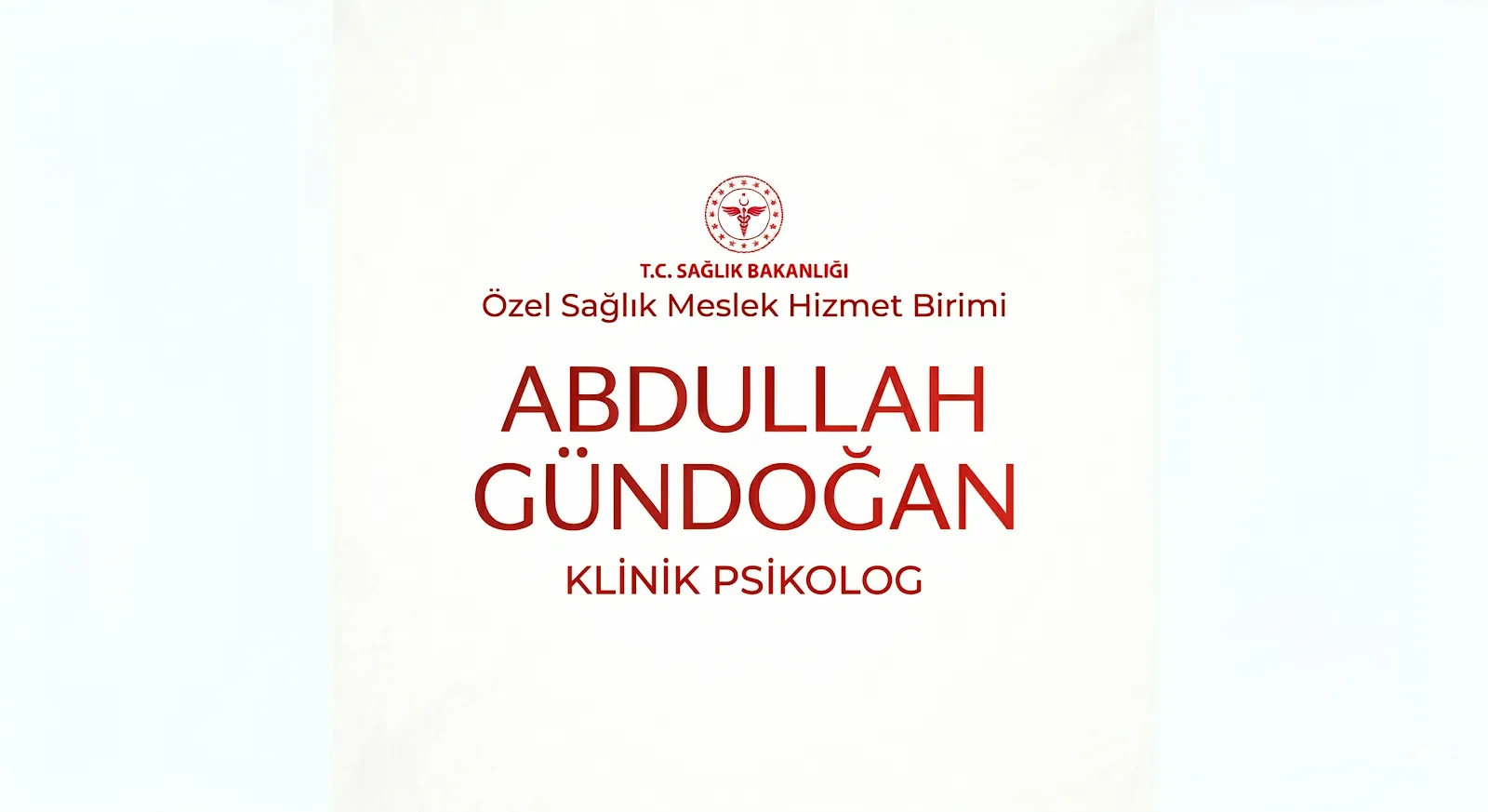 Klinik Psikolog Abdullah Gündoğan fotoğraf 2